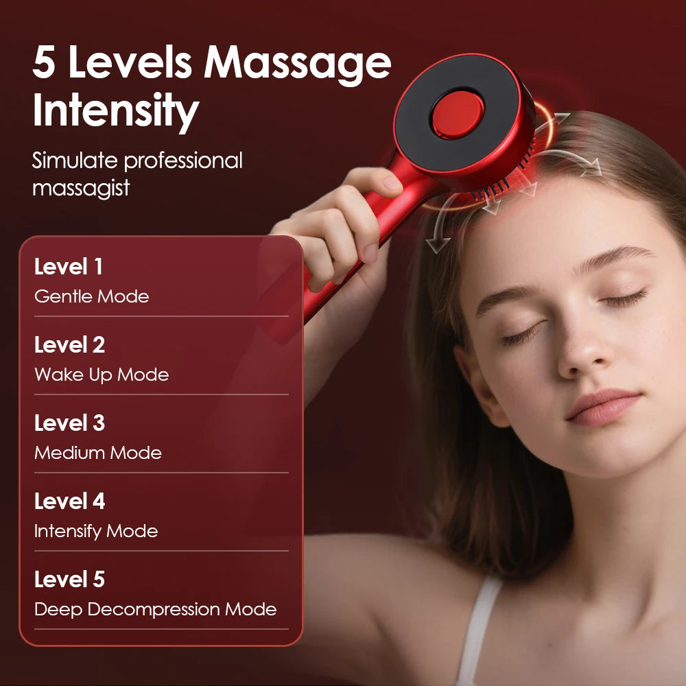 Peigne de Massage électrique à vibrations Anti-perte de cheveux