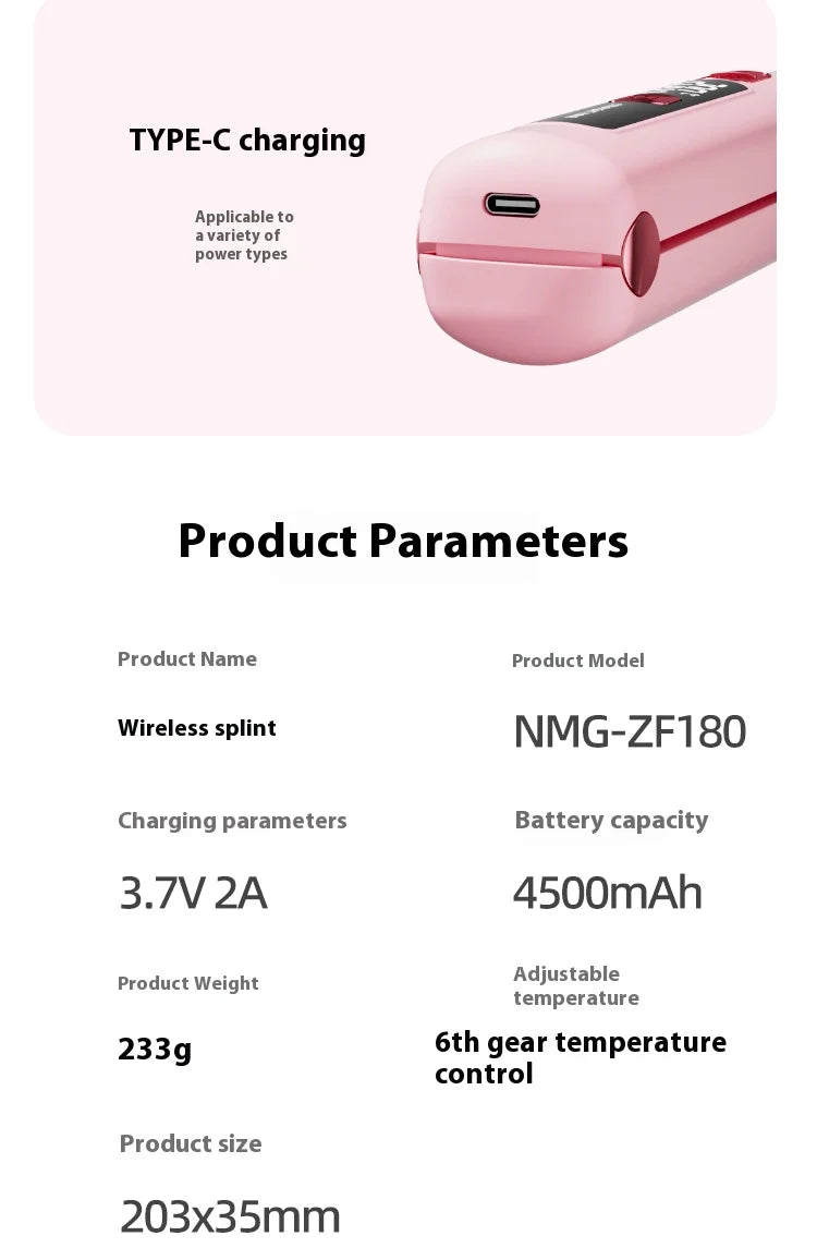 Lisseur sans fil 2 en 1