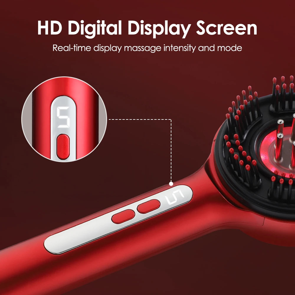 Peigne de Massage électrique à vibrations Anti-perte de cheveux