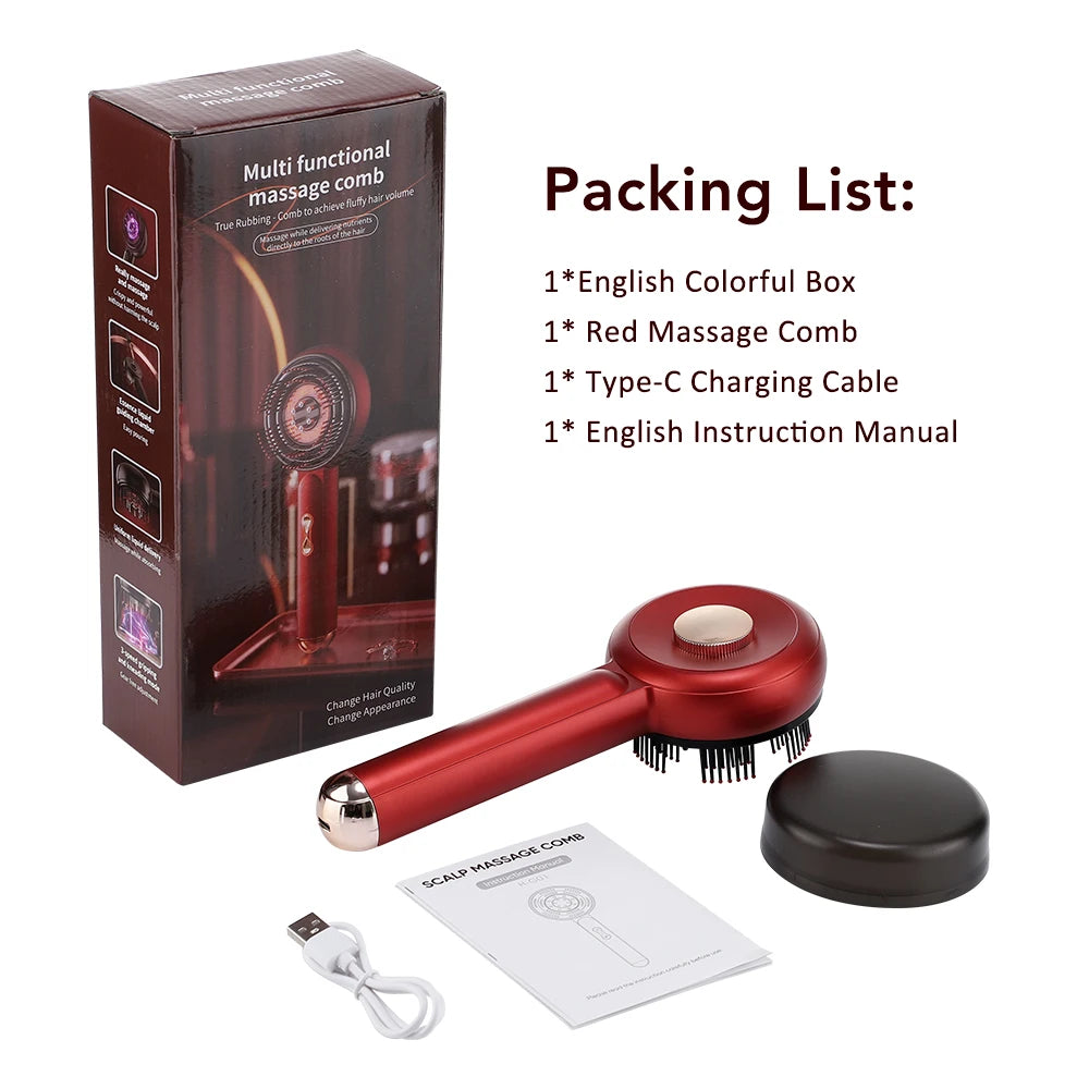 Peigne de Massage électrique à vibrations Anti-perte de cheveux